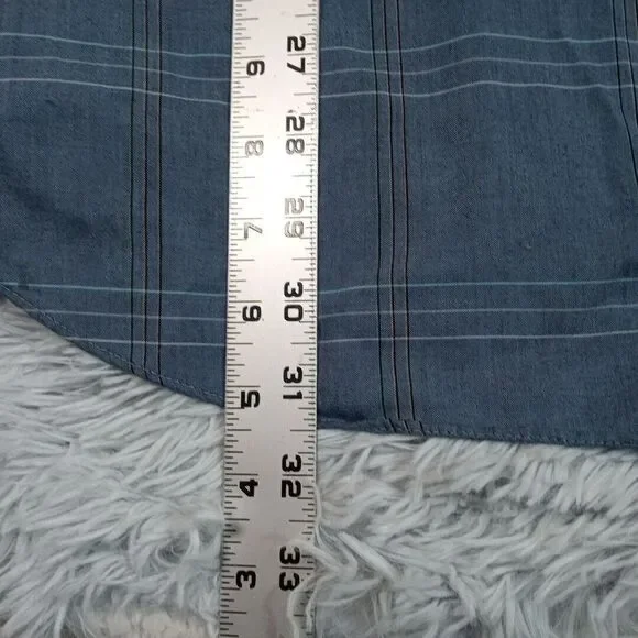 Vintage Ely Cattleman Mens Shirt Blue 2XLT‎  Pearl Snap Western Rancher Tall Man - Picture 15 of 16